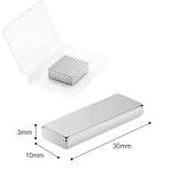 NEODYUM MIKNATIS 30X10X3 MM 5 ADET