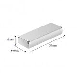 NEODYUM MIKNATIS 30X10X5 MM 5 ADET