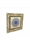 Geometrik Desen Baskılı Taş Tablo 25X25