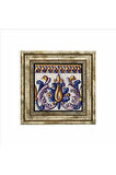 İtalyan Deseni Baskılı Taş Tablo 25X25