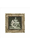 Pietà (Michelangelo, 1498) Baskılı Taş Tablo 25X25