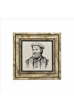 İtalyan Kaşif?Marco Polo Baskılı Taş Tablo 25X25
