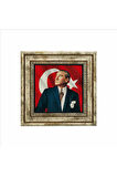 Mustafa Kemal Atatürk Baskılı Taş Tablo 25X25