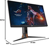 Asus ROG Swift PG27AQN 27" 1 ms 2K Pivot IPS 360 Hz Oyuncu Monitörü Outlet