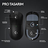 Logitech G PRO X Superlight 2 910-006631 Siyah Lightspeed Hero Şarjlı Optik Kablosuz Oyuncu Mouse - Teşhir