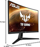 Asus TUF Gaming VG27WQ1B 27" 1 ms 2K Curved 165 Hz Oyuncu Monitörü - Teşhir