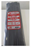 4.8x400 Plastik Cırt Kelepçe Kablo Bağı Siyah