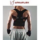 Ankaflex Erkek Bel Kemeri Manyetik Spor Korse Dik Duruş Korsesi Manyetik Bel Omuz Sırt Desteği Korse