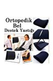 Tam Ortopedik Sırt Minderi Bel Yastığı Destek Dik Duruş Desteği