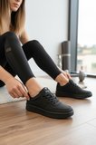 Enoch Kadın Spor Ayakkabı Kontrast Bant Detaylı Ve Perfore Burunlu Düz Tabanlı Günlük Casual Sneaker