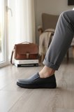 Hakiki Deri Erkek Casual Klasik Ayakkabı - Konforlu Slip-On Tasarım