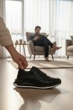 Enoch Erkek Hakiki Deri Yüksek Esnek Tabanlı Günlük Spor Ayakkabı Sneaker