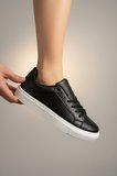 Enoch Erkek Zra Model Gözenek Dokulu ve Düz Tabanlı Bağcıklı Urban Sneaker Ayakkabı