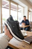 Enoch Erkek Hakiki Deri Ortopedik Kalın Taban Perforeli Casual Spor Ayakkabı