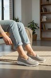 Enoch Kadın Triko Full Ortopedik Şeker Hastalarına Uygun Günlük Kullanım Yürüyüş Sneakers Ayakkabı