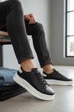 Enoch Kadın Yanları Nokta Perforeli Kontrast Topuk Parçalı Ortopedik Kalın Platform Taban Sneakers Spor Ayakkabı