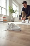 Enoch Beyaz Air Serisi Esintili Kalın Tabanlı Bağcıklı Günlük Erkek Sneaker Ayakkabı