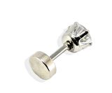 ZİRKON TAŞLI 316L CERRAHİ ÇELİK KIKIRDAK,TRAGUS,KULAK PİERCİNG
