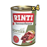 Rinti Geyikli Yetişkin Köpek Konservesi 400 Gr x 4 Adet
