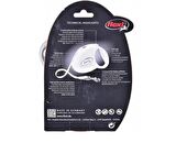 Flexi Style Beyaz Otomatik Şerit Tasma Small 3 Met