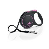 Flexi Black Desing 5 Mt Şerit L Pembe