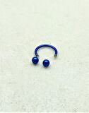 316L CERRAHİ ÇELİK PİERCİNG 8 MM KIRMIZI KAPLAMA DİŞ,DUDAK,KIKIRDAK,TRAGUS,KAŞ,KULAK SMİLEY PİERCİNG