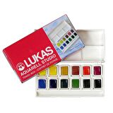 Lukas Sulu Boya Takımı Tablet 12 Renk Yarım Tablet