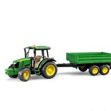 Bruder John Deere 5115M Traktör Ve Römork - 02108