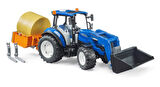 BRUDER NEW HOLLAND T5.120 ÖN YÜKLEYİCİ VE ATAŞMAN SETLİ TRAKTÖR BR02187
