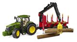 Bruder John Deere 7R 350 Traktör& Kütük Taşıma Römorku