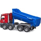 Bruder MB Arocs Damperli Kamyonu - Kırmızı Mavi BR03621