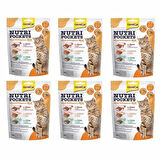 GimCat Nutri Pockets Malt Vitamin Mix Kedi Ödülü 6 x 150 gr