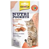 Gimcat Nutri Pockets Somonlu Granül Yetişkin Kedi Ödülü 60 g 