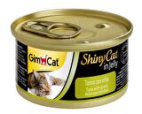 GimCat ShinyCat Tuna Balıklı ve Çimenli Jöleli Kedi Konservesi 70 Gr (24 ADET)
