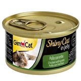 GimCat ShinyCat Tavuk Etli Kedi Otlu Jöleli Kedi Konservesi 70 Gr