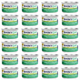 Gimcat Shiny Cat Broth (Sos içinde) Aloe Veralı Ton Yetişkin Kedi Konservesi 70 Gr (24 Adet)