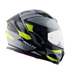 Axor Hunter Cornet Motosiklet Kask Black Neon Yellow