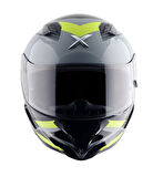 Axor Hunter Cornet Motosiklet Kask Black Neon Yellow