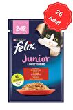 Felix Yavru Sığır Etli Yaş Yavru Kedi Maması 85 Gr x 26 Lı