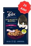 Felix Lezzetli Et Dilimleri Ördekli Kedi Yaş Maması 80 Gr x 26 Lı