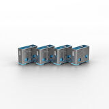 Lindy LIN-40462 10 lu USB A Mavi Port USB Kilidi