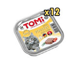 Tomi Pate Kümes Hayvanlı ve Ciğerli Yetiskin Kedi Konservesi 100 Gr x 12 Adet