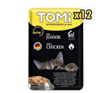 Tomi Pouch Kümes Hayvanlı Yavru Kedi Konservesi 100 Gr x 12 Adet