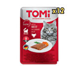 Tomi Pate Dana Etli ve Havuçlu Yetiskin Kedi Konservesi 100 Gr x 12 Adet