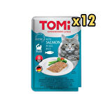 Tomi Pate Somon ve Yumurtalı Yetişkin Kedi Konservesi 100gr x 12 Adet