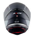 Axor Hunter Turbo Motosiklet Kask Black Grey  MAT