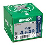 Spax Sunta Vidası 3.5X20 Galv Kaplama (1Pk:1000 Adet)