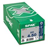 Spax Sunta Vidası 4.0X50 Galv Kaplama (1Pk:500 Adet)