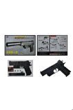 Susturuculu Boncuk Atan Silah Oyuncak Boncuk Atan Tabanca Desert Eagle Lazerli Susturuculu 37 Cm