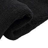 Unisex Siyah Kışlık Triko Örme Üç Gözlü Bere Olabilen Kar Maskesi Balaclava